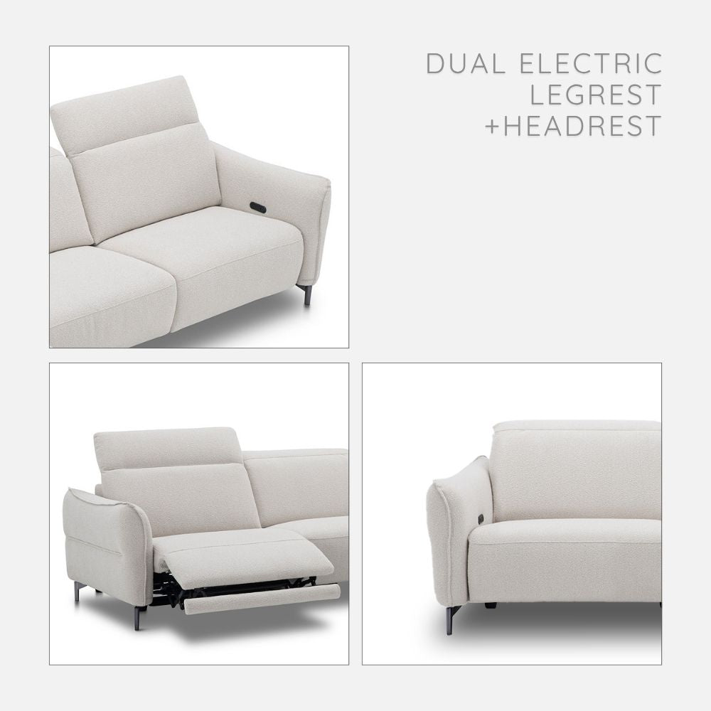 VENICE 2.5 Seat Dual Electric Recliner Sofa