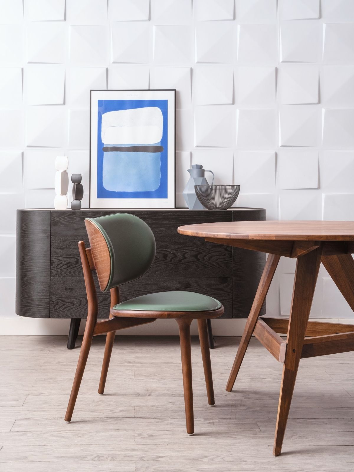 CAMBER dining chair, Walnut Brown