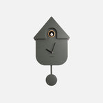 8GR Wall clock Modern Cuckoo, jungle green