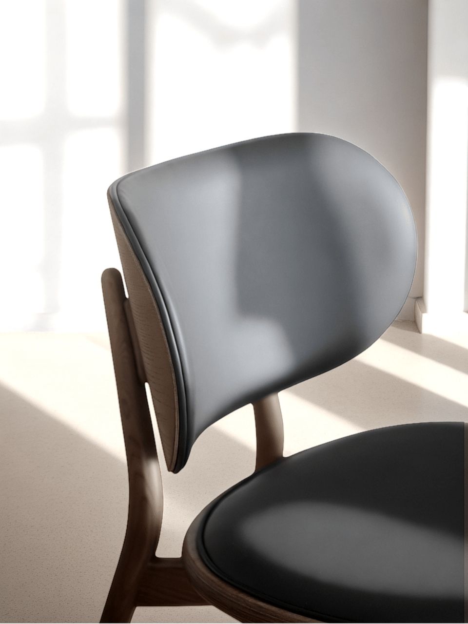 CAMBER dining chair, Walnut Brown