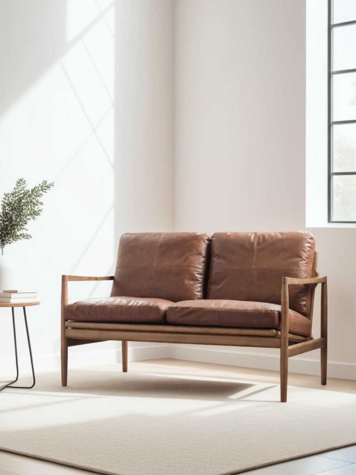 LATA 2-seater-sofa, Walnut Brown