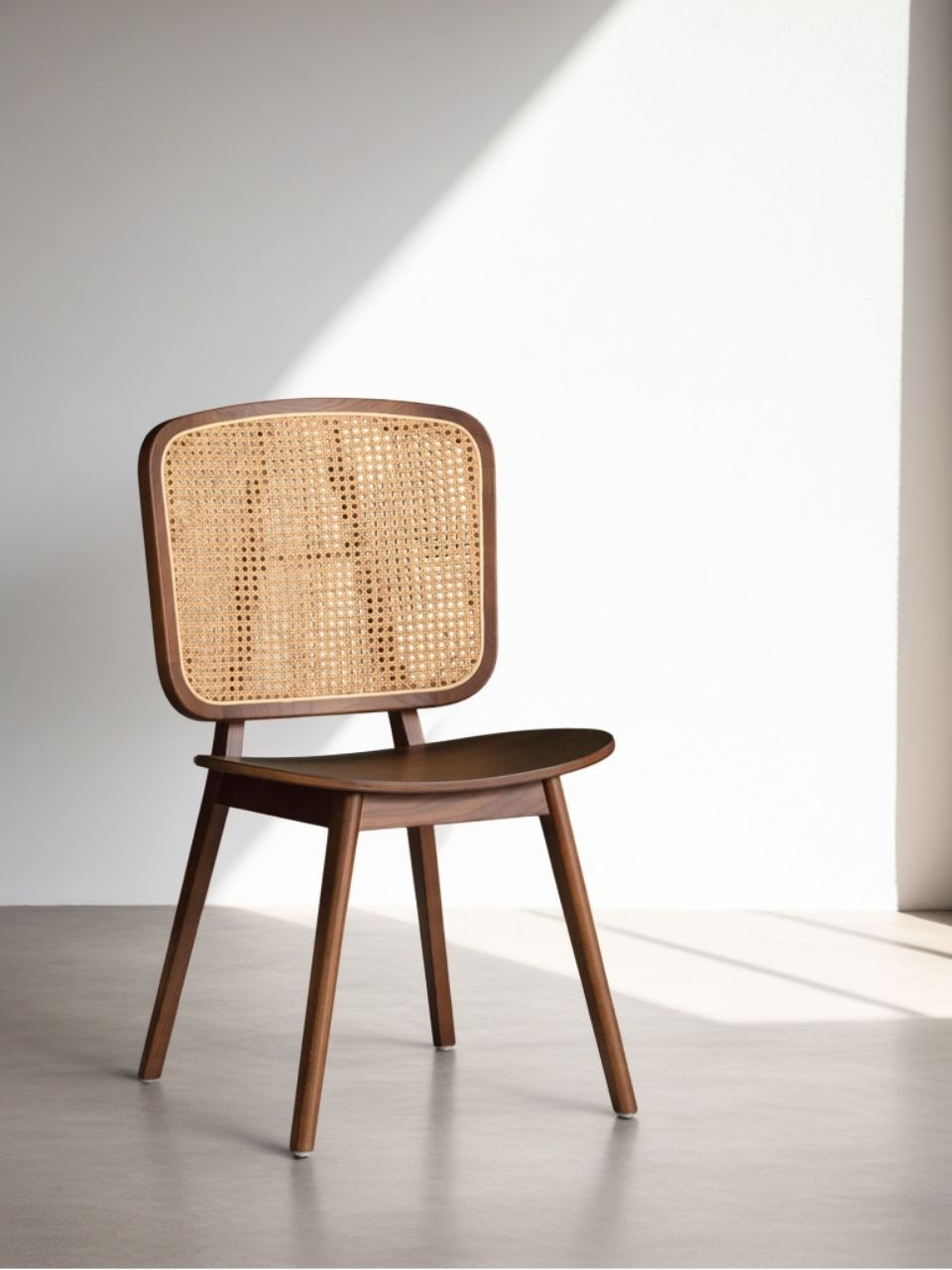 Willow Rattan Dining Chair, Natural Ash