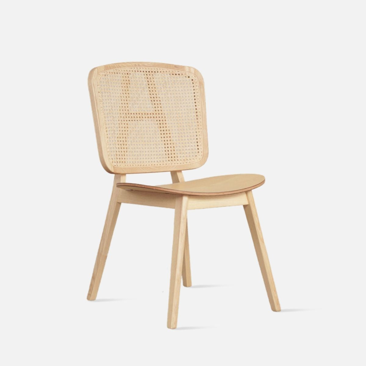 Willow Rattan Dining Chair, Natural Ash
