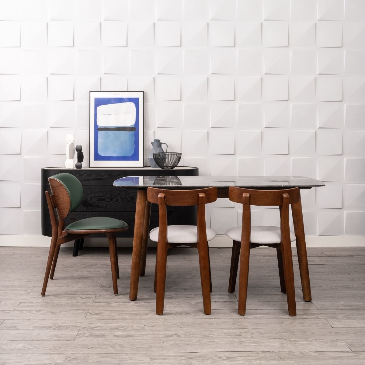 CAMBER dining chair, Walnut Brown