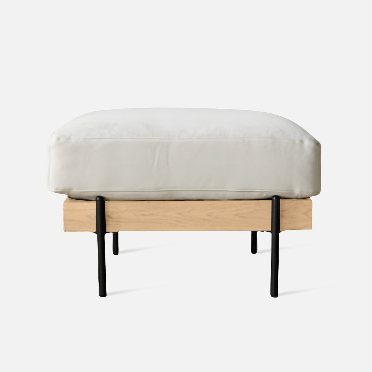 Nadine Frame Sofa Ottoman, Oak