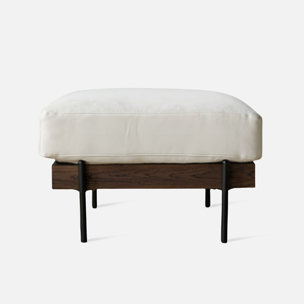 Nadine Frame Sofa Ottoman, Walnut