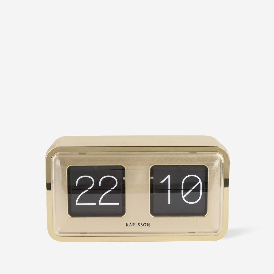 Flip Clock Bold - Gold