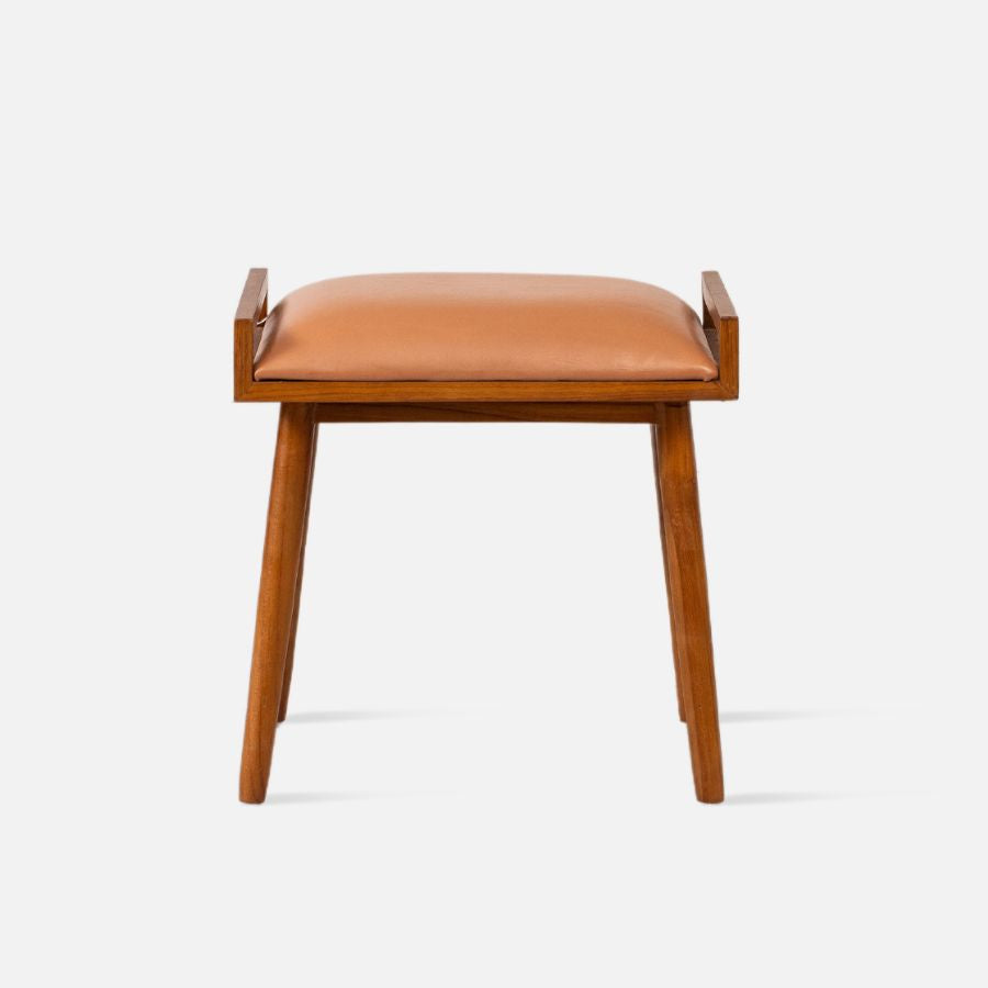 MOODBY Stool, Genuine Leather