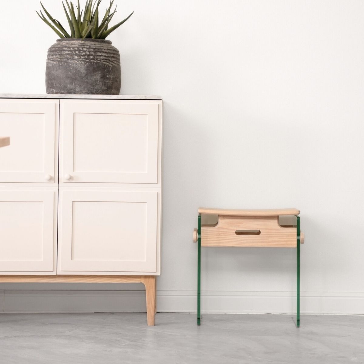 G Wood Stool, Teak